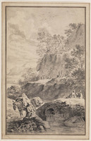 KT 2001 113
          <br/>
          Berglandschap met figuren
          <br/>
          <em>Claterbos, Augustijn (1750-1828)</em>